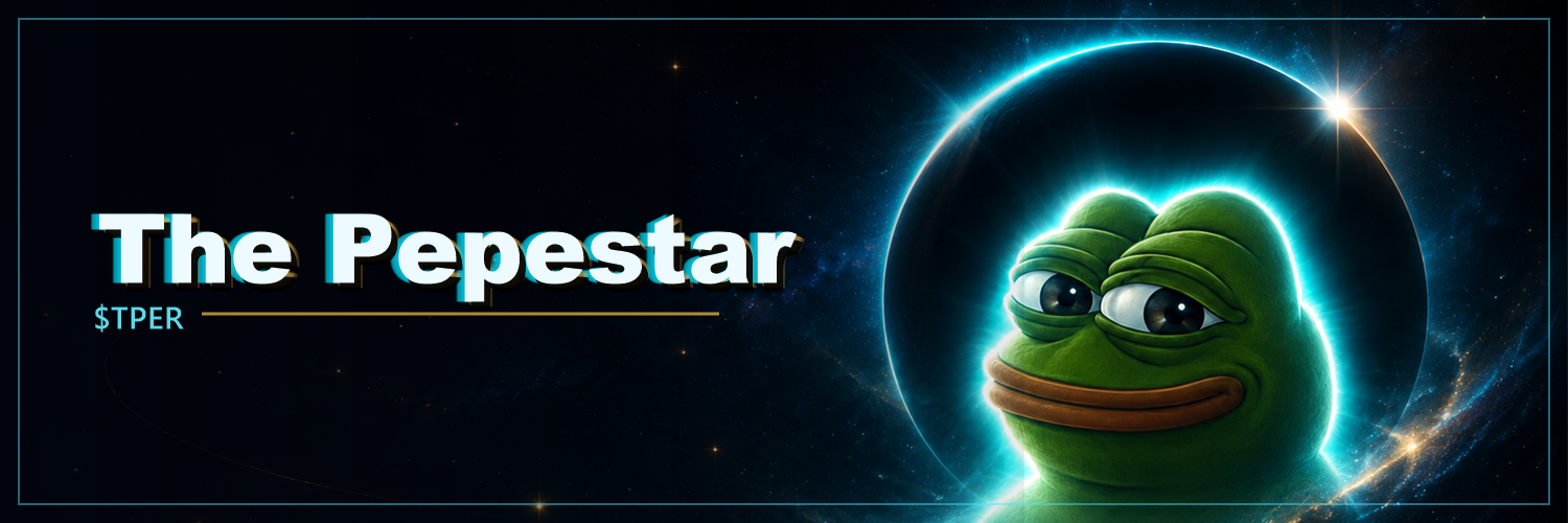 The Pepestar dark cosmic banner